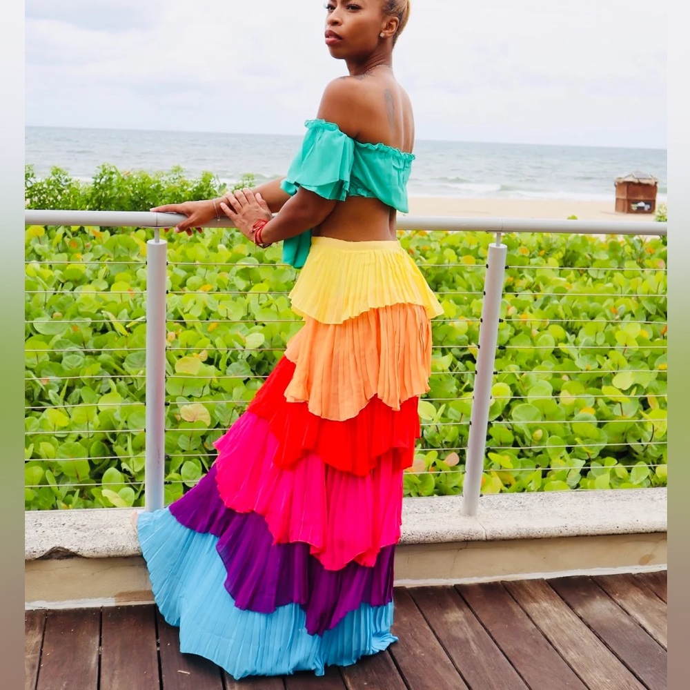 Vacation Tiered Maxi Skirt